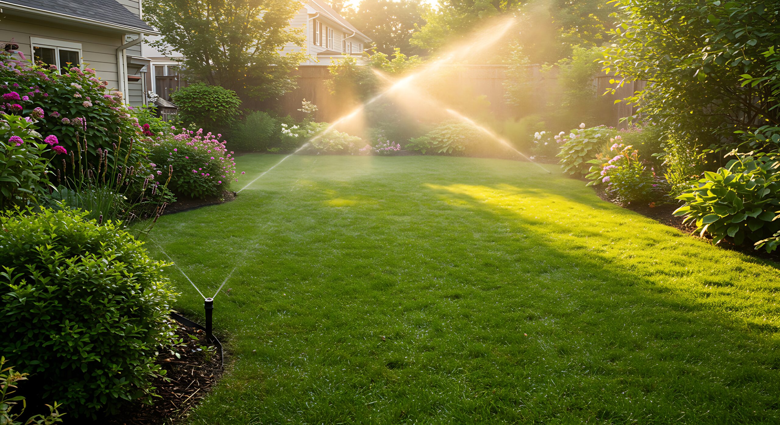 Technician installing new in-ground sprinkler system in Orem, Utah